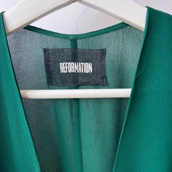 Reformation Swiss Jumpsuit, green, Size 6 - Picture 7 of 10